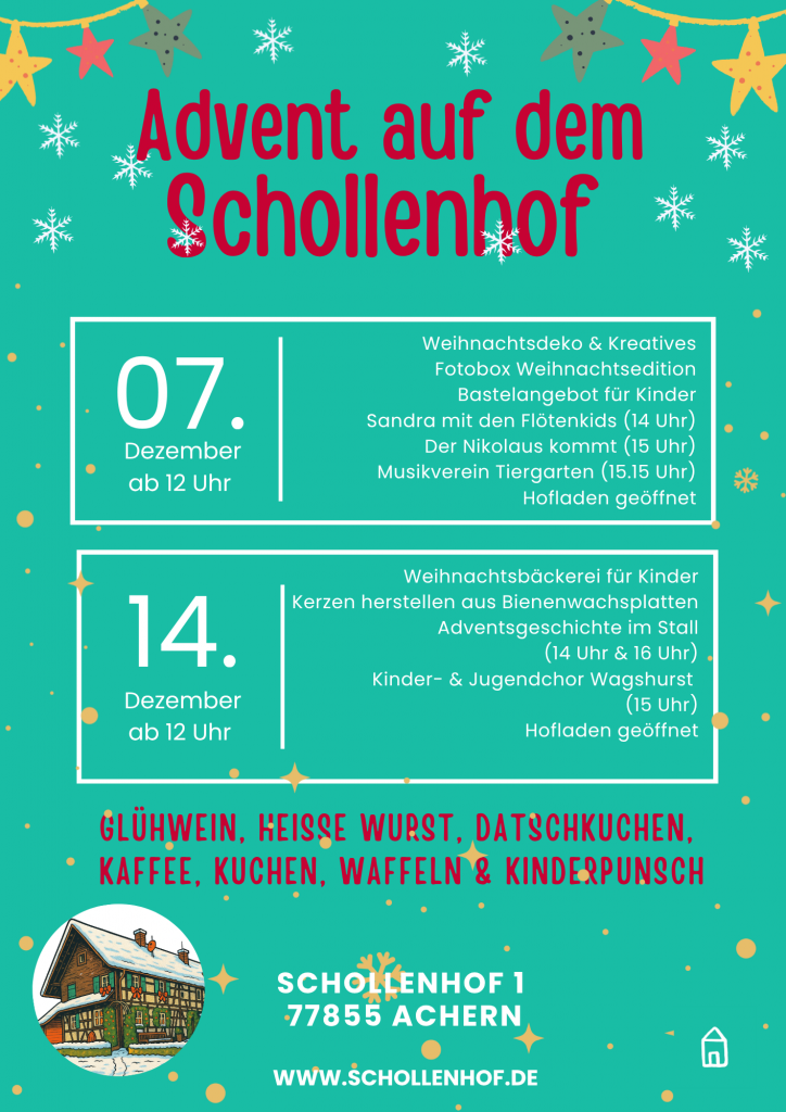 07. DEZ. ADVENT AUF DEM SCHOLLENHOF